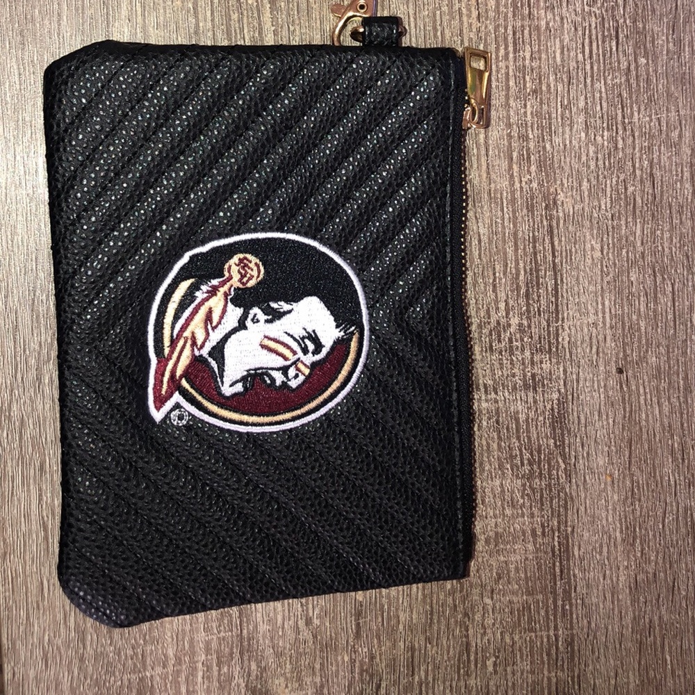 NEW Large Black wrist bag 7’x 5.5’